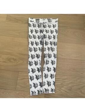 Adult XS–S Jeggings – Black & White Doge Dog Print – New Collection